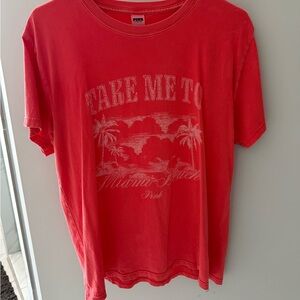 PINK - Pink Red Graphic T-Shirt